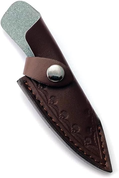 3PCS Leather Knife Sheath, Knife Case for Belt with Snap Closure Fits for Outdoor Fixed Knife