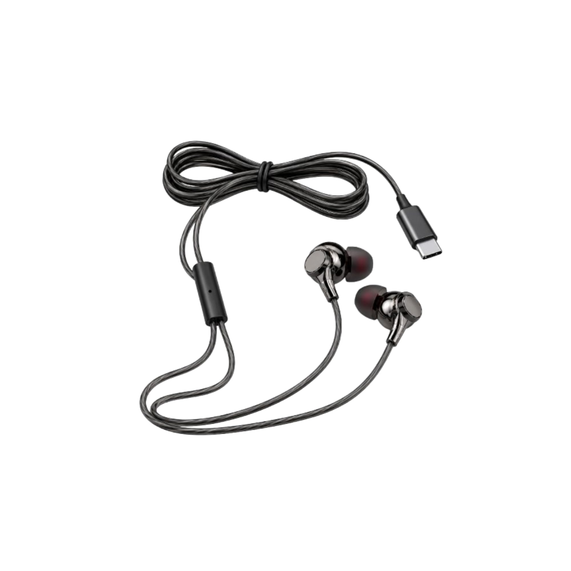 Type-C Wired in-Ear Earphones with Inline Microphone, Magnetic Earbuds, Textured Cable, Stereo Audio, Compatible with All Type-C Devices-image-26