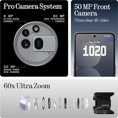 Image of Nothing Phone (3A) Pro (Grey, 12GB RAM, 256GB Storage)