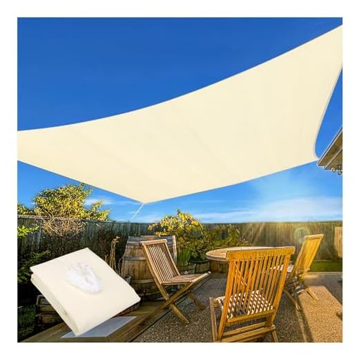 Parasol personalizable para patio al aire libre, resistente a los rayos UV, transpirable, impermeable, para césped, jardín, piscina y fiesta (5 m x tamaño personalizado)