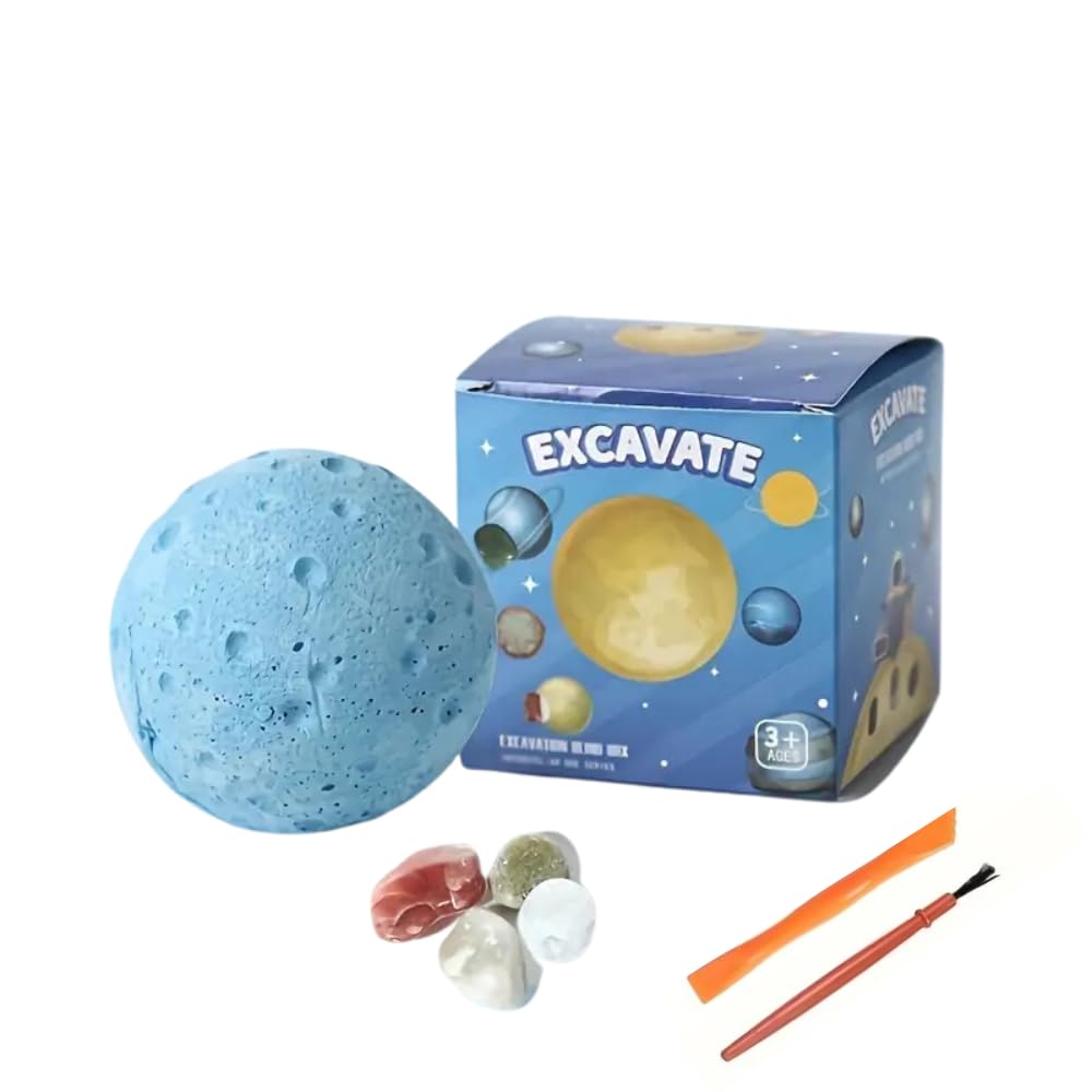MONKEYTAIL Gemstone Dig-It-Out Space Excavation Kit with Surprise Toy Inside | Fun & Educational Toy for Boys & Girls | Space-Themed Activity for Kids (B0DFMRVZBS) Amazon Price History, Amazon Price Tracker