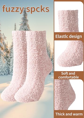 Warm & Cozy Gifts for Women, Fluffy Fuzzy Sock, Plush Sleeping Slipper Socks - Soft Warm Fabric