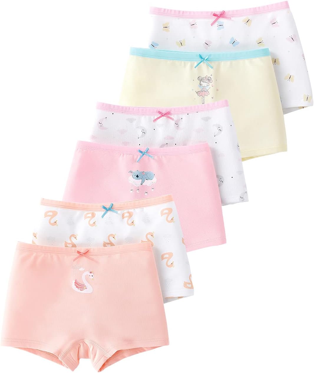 Girls Knickers Soft Cotton Kids Underwear Pants 6 Pack Size 2-11 Years