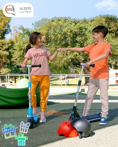 Gyroor Electric Scooter for Kids, Teens, Boys and Girls with Lightweight and Adjustable Handlebar, H30 Kids Electric Scooter with Rechargeable Battery, 6 MPH Limit-Best Gift for Kids! Black - Thumbnail 3
