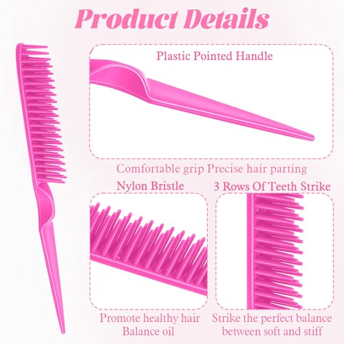 Set de 4 peines para cabello rizado y desenredar JJUNW miniatura 3