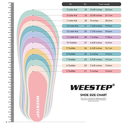Weesstep Toddler/Little Kid Boys Girls Lightweight Breathable Adjustable Strap Elastic Lace Running Sneaker Shoe Red #TOP5