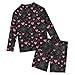 Pink Love Spider Web Baby Boys' Toddler Long Sleeved Rashguard Swim Bathing Suit Set B0404749