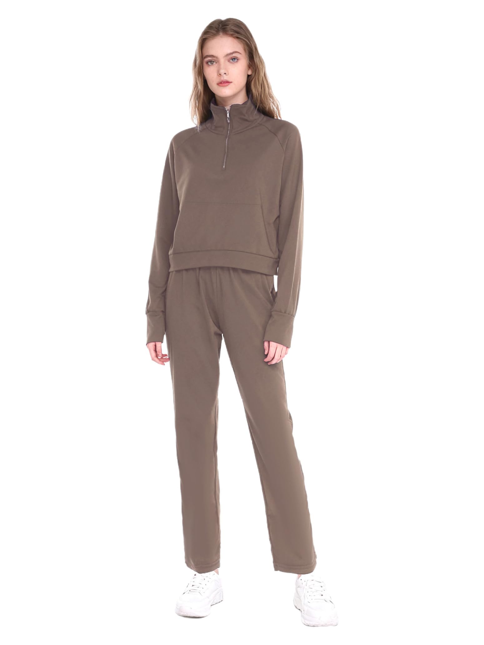 Womens Tracksuit Sets 2 Piece Sweatsuit Outfits Long Pants 2-piece Tracksuit Activewear for Sports