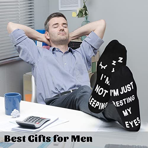 Zxgxlaw Birthday Gifts For Dad,Men Husband Grandpa Women Idea Fathers Day Christmas Im Not Sleeping Funny Socks thumb #1
