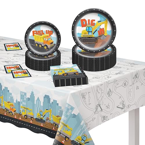 Kit de vaisselle de construction pour éviter le désordre des fêtes de maternelle