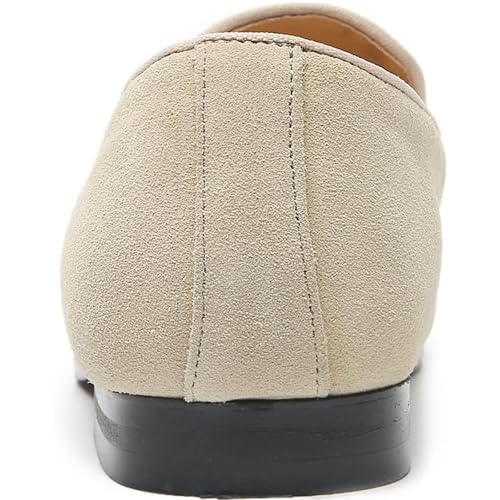 Men Slip On Penny Loafers Casual Smoking Leather Lightweight Non Slip Walking Driving Dress Shoes4