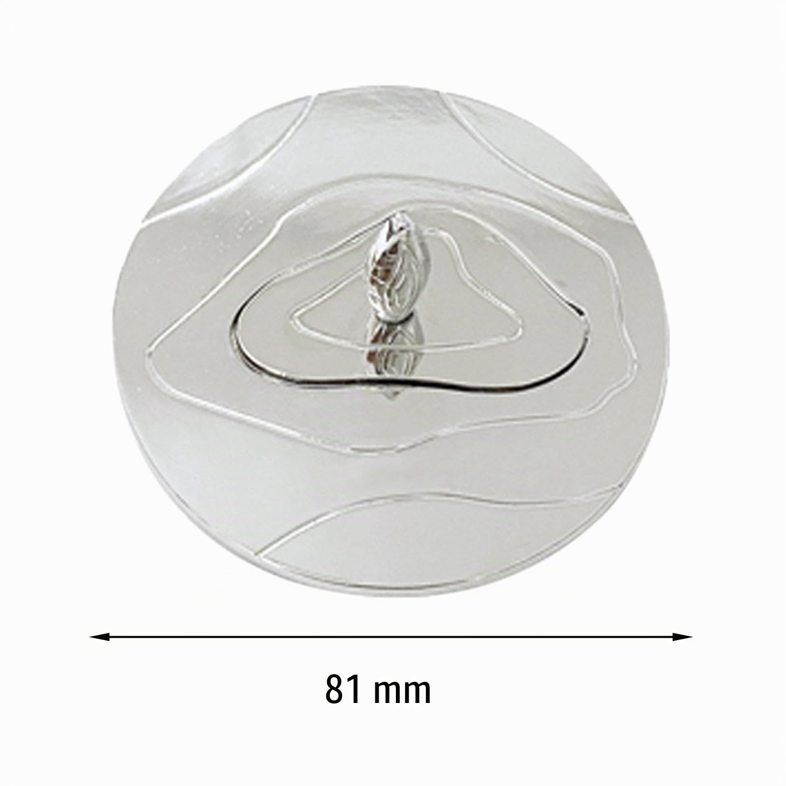 Sharplace Couvercle de Bougie, Manchon de Pot de Bougie, Couvercle Anti-poussière, Cadeaux pour Les Amateurs de Bougies, Couvercle de Pot, Abat-Jour de Bougie, 81mm Argent