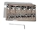 Bass Guitar Bridge 68 Millimeter 5 String Thru Body or Bridge Chrome