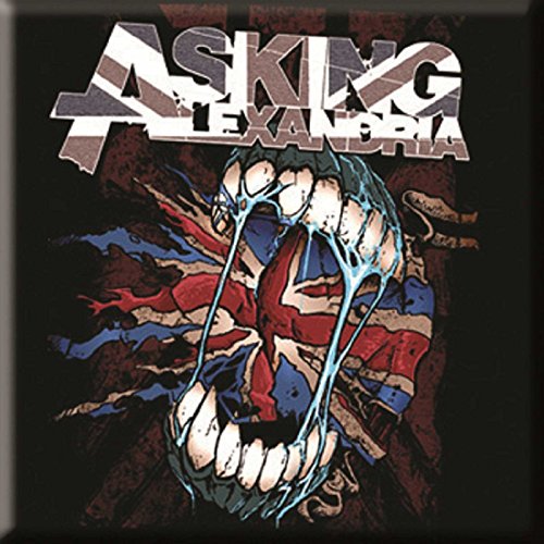 Asking Alexandria Calamita Da Frigo Flag Eater Band Logo Nuovo Ufficiale 76Mm X