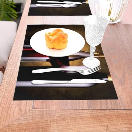 Set de table impression sur verre en PVC de qualité lot de 6 tapis de table