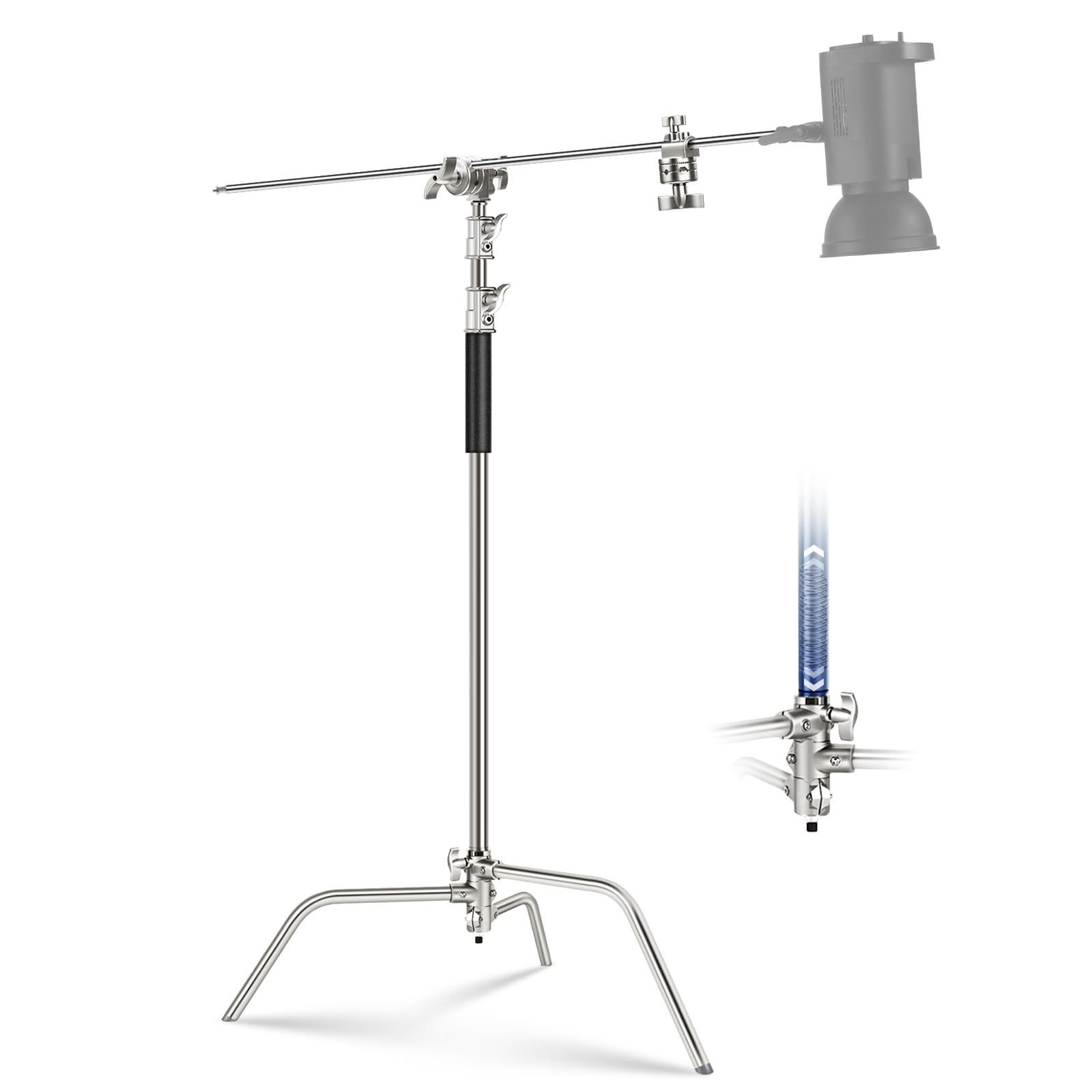 NEEWER Cスタンド ニーワー 2パック Amazon | NEEWER Cスタンド 110-186cm 回転キャスター付き 写真