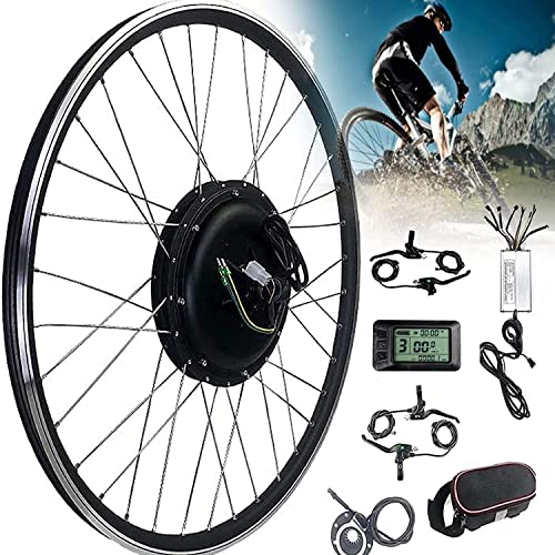 48V 1000W/1500 Kit de Conversión para Bicecleta Eléctrica Kit de Conversión de Bicicleta Electric para Rueda Delantera 20', 24', 26', 27,5', 28', 29', 700c Bike Conversion Kit,20in-1500W