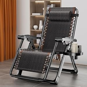 GWFBLID Klappbarer Liegestuhl mit verstellbarer Rückenlehne