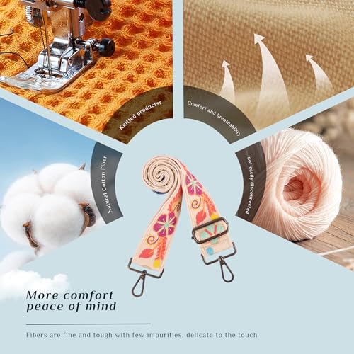 Image of chushui Knit Purse Strap,Replacement Crossbody Wide Adjustable Shoulder Strap for Bag Handbag