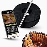 TOFL Softball and Baseball Glove Lace Kit | Mitt Lace Glove Repair Lacing Kit | 2 Leather Laces with Lacing Needle for Catchers Glove| Black
