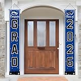 OHOME Graduation Decorations 2026 - Blue Congrats Grad Porch Banner for Graduation Party Decorations - Class of 2026 - Party Favors Supplies Backdrop Yard Signs Decor