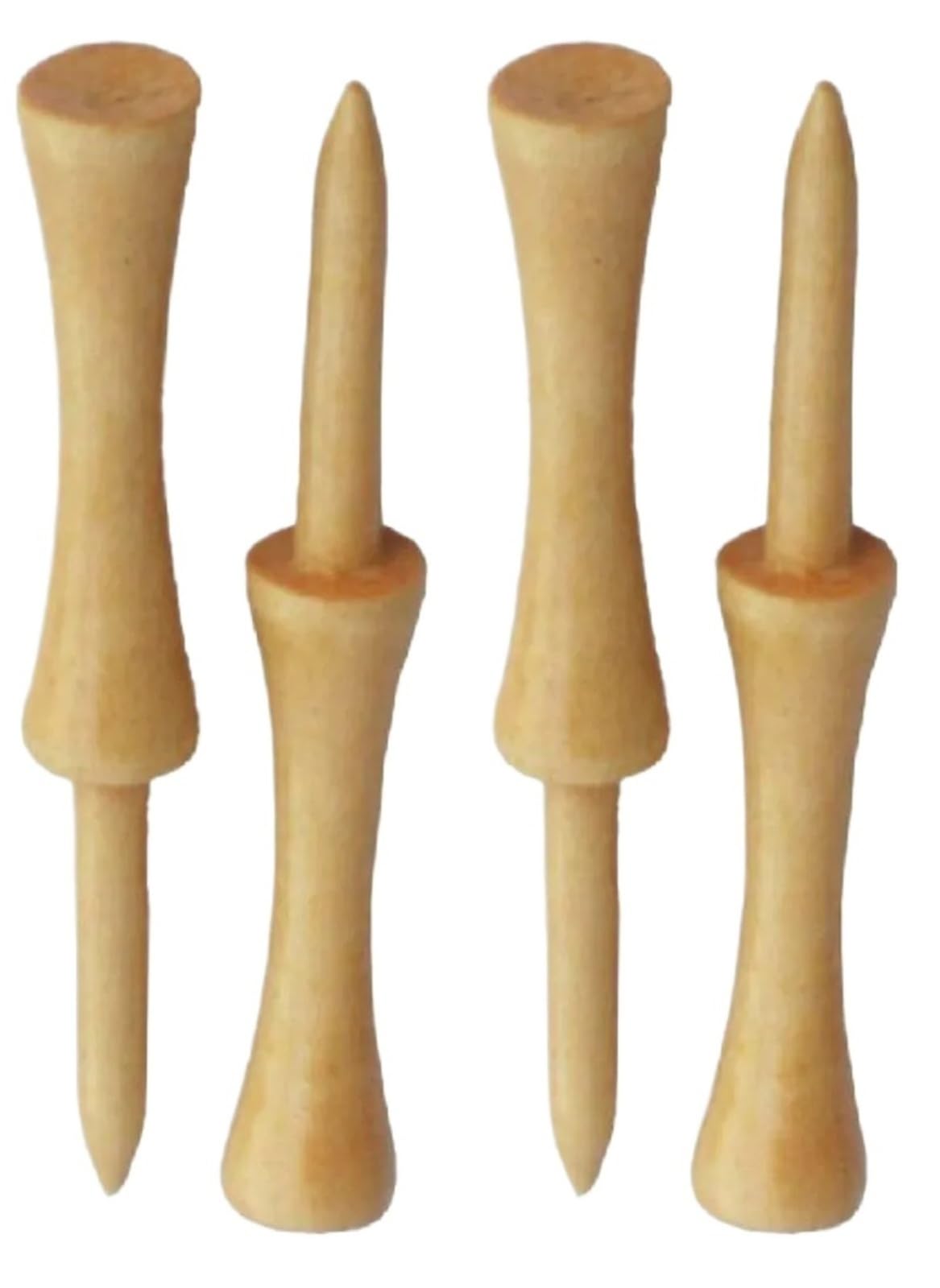 Step Down Golf-Tees aus Holz, 50-teilige Packung