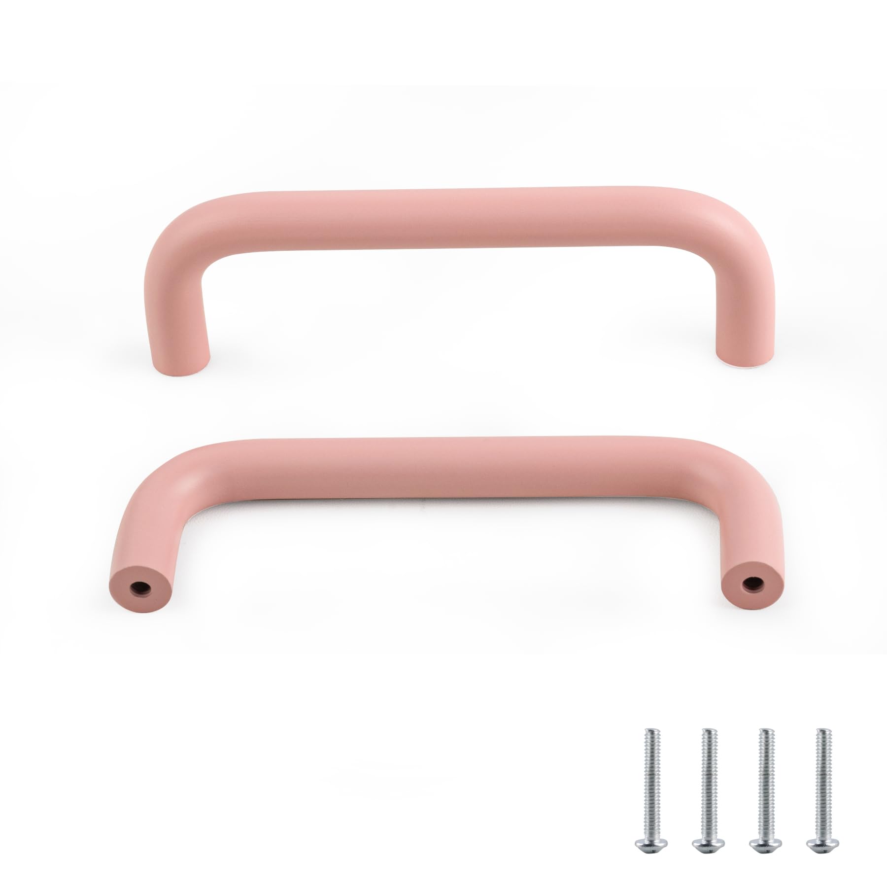 Tycoonest Colourful Curved Handles, Set of 4 - Bright Mix & Match Drawer Pulls for Cabinets & Dressers, Add a Splash of Colour to Your Home - Hole Spacing 96mm