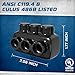 OHLECTRIC 4 Pack - Black Insulated Connector Dual Side Entry - 3 Port - 2-14 AWG - Slotted Hex Screw - Pre-Filled with Oxide Inhibitor - Rubber/Vinyl Coating, 6061-T6 Aluminum CU9AL