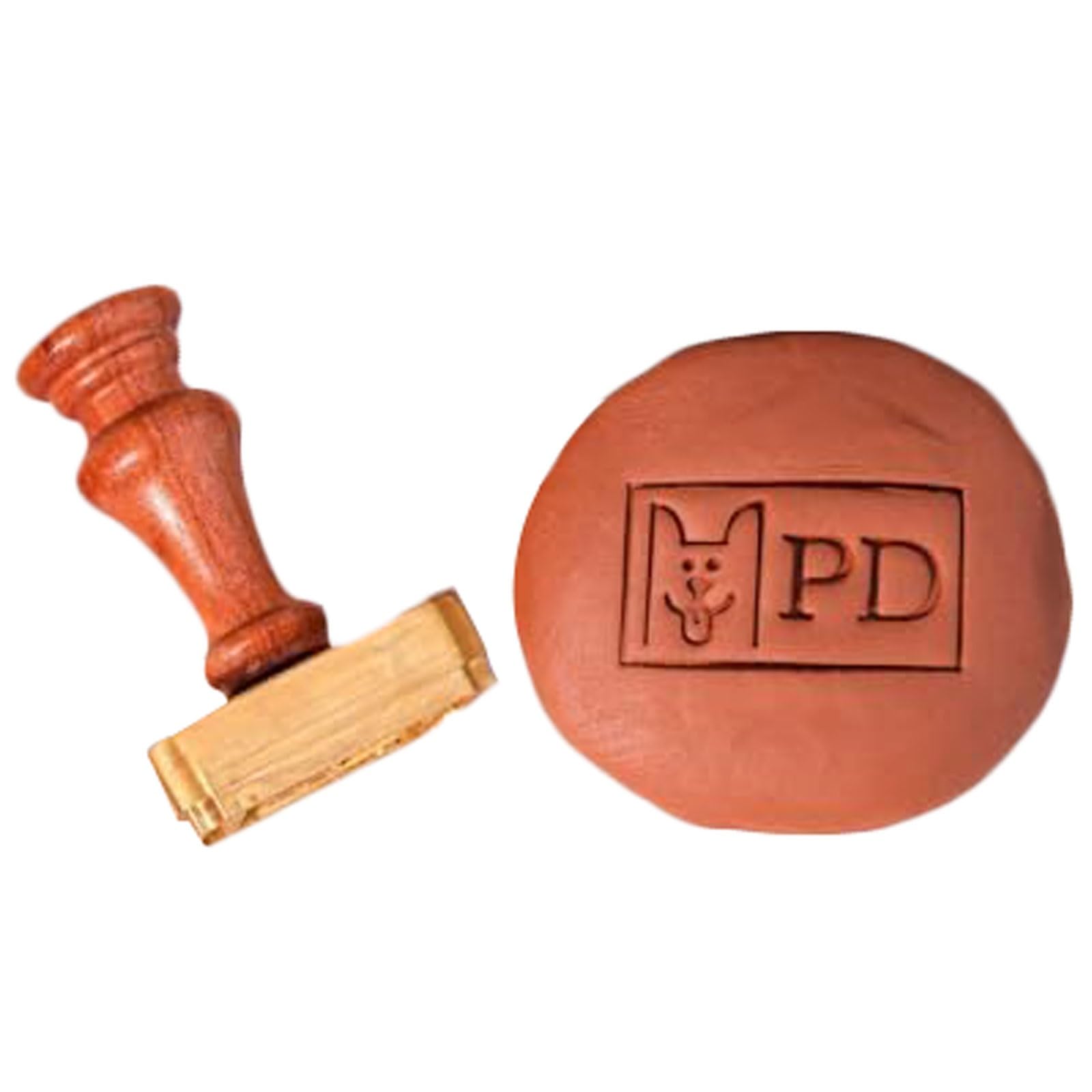 Brass Monogram Stamp for Clay, Soap, Wax, Ceramics Custom Initial Stamp for Pottery, Personalized Signature Signature Stamp(3Inches)