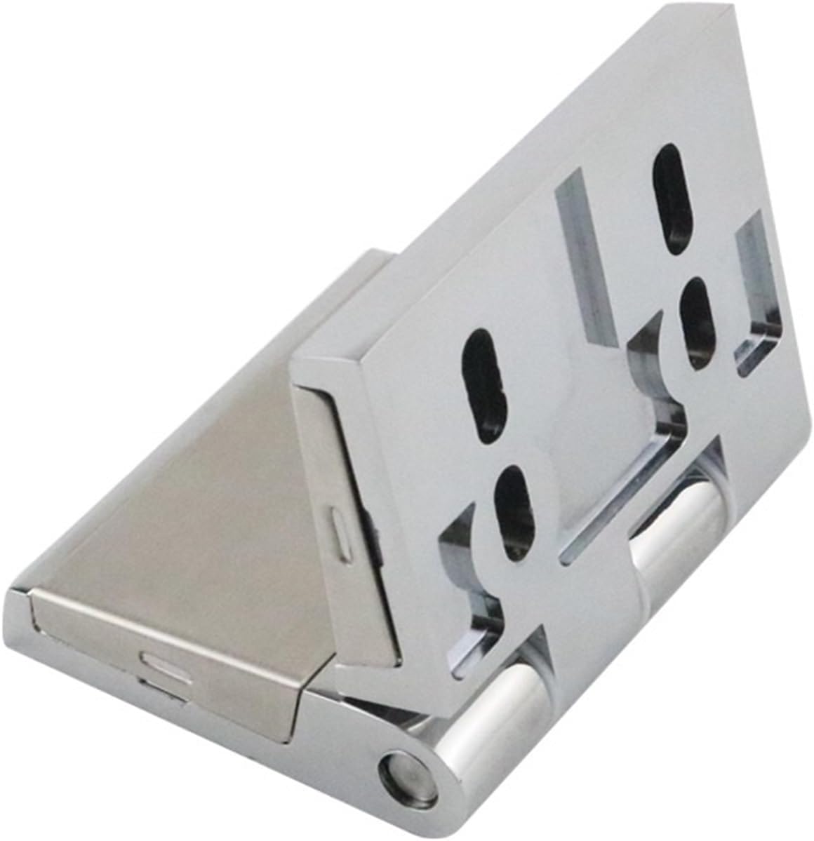 Zinc Alloy Industrial Heavy-Duty Electrical and Electronic Equipment Box Hinge Door 1Pcs(80x86-ChromePlated)