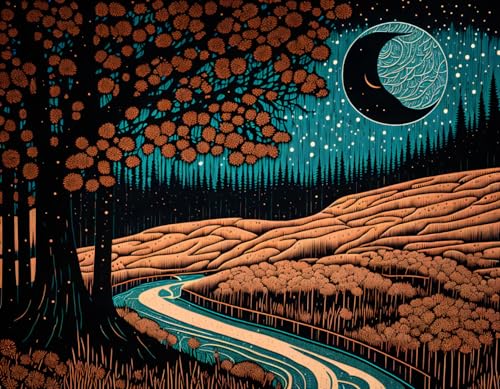 Toile paysage montagne rivière 58x90 cm pour habiller un mur vide