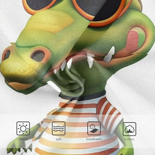 Girls Underwear Toddler 2t Cotton Panties for Girl Stylish Kids Briefs Undies Cute Cartoon Crocodile White3