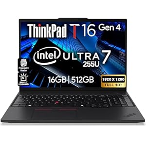 Lenovo ThinkPad T16 Gen 3 Touchscreen Laptop 16” FHD+ Display, Intel Ultra 7-155U (Beats i7-1355U), 64GB DDR5 RAM, 2TB SSD, 5MB Webcam, WiFi 6E + BT, RJ-45, HDMI, Win 11 Pro, AI Copilot, Black
