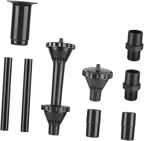 MERRYHAPY 9 unidsset Jardín Paisajismo Pequeña Fuente Fuente Fuente Estanque Cabezal de Pulverización Boquillas para Estanques Fuente de Agua