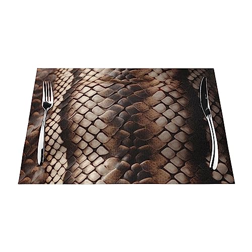 Tapis de table durable en PVC tissé imperméable et isolant pour table de salle à manger