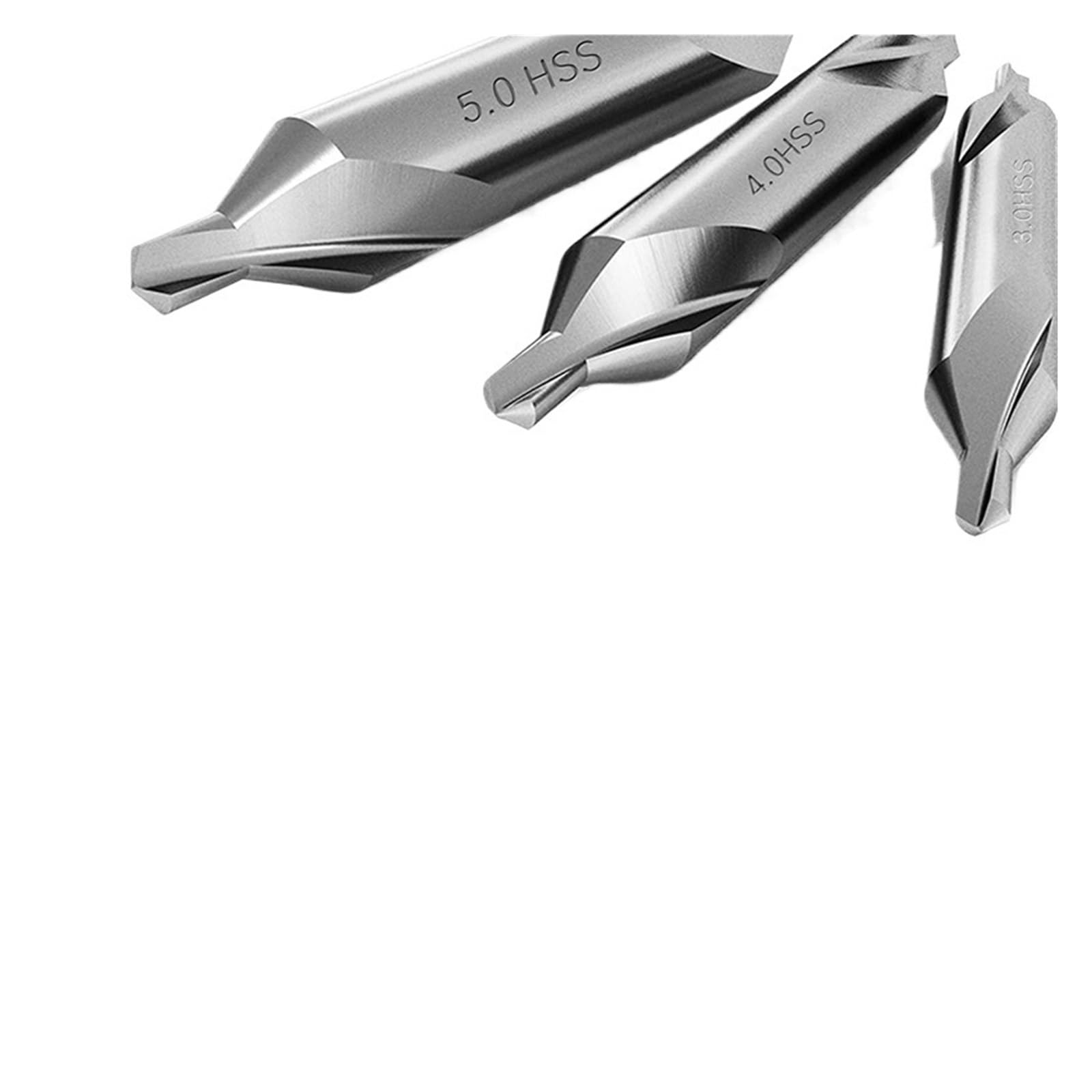 Broca central ABPQ-Juego de 28 brocas de centrado con ángulo de 60 grados, herramientas avellanadoras for torno y metalurgia.