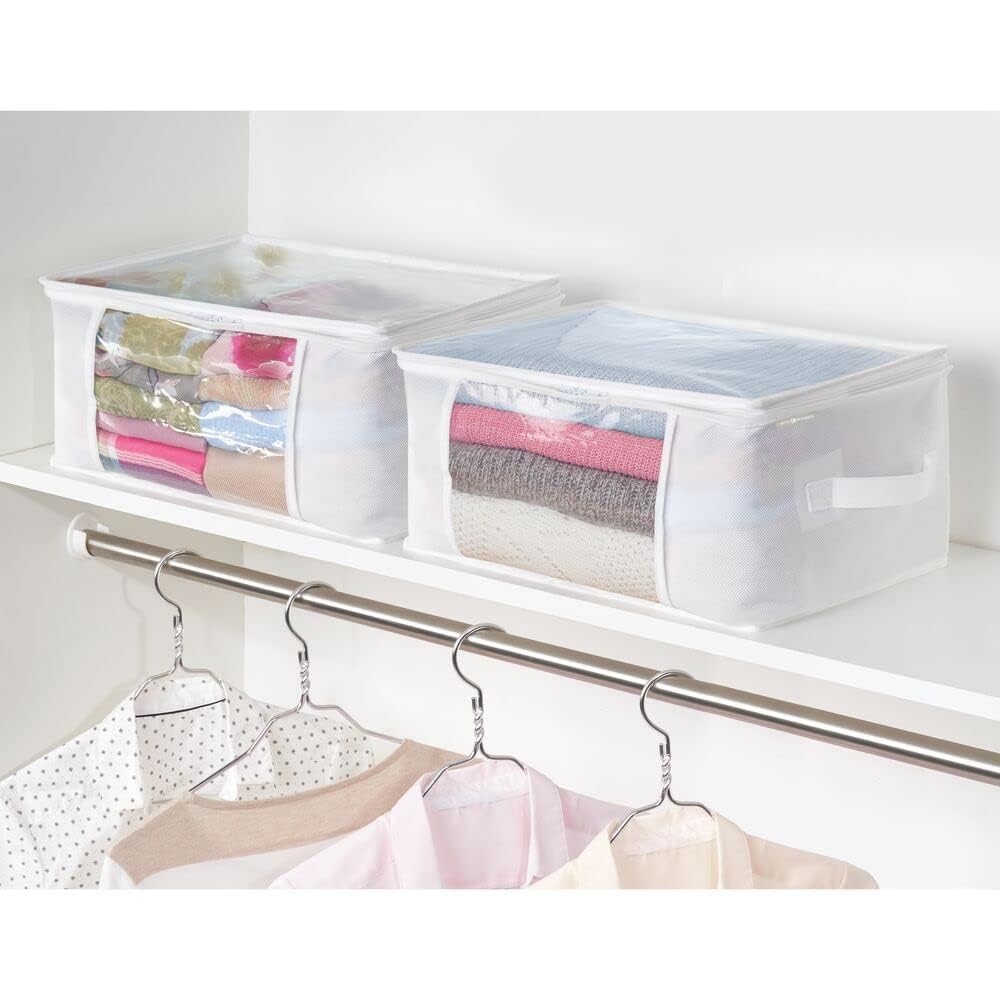 Silkfly Confezione da 2 organizer trasparenti da appendere all