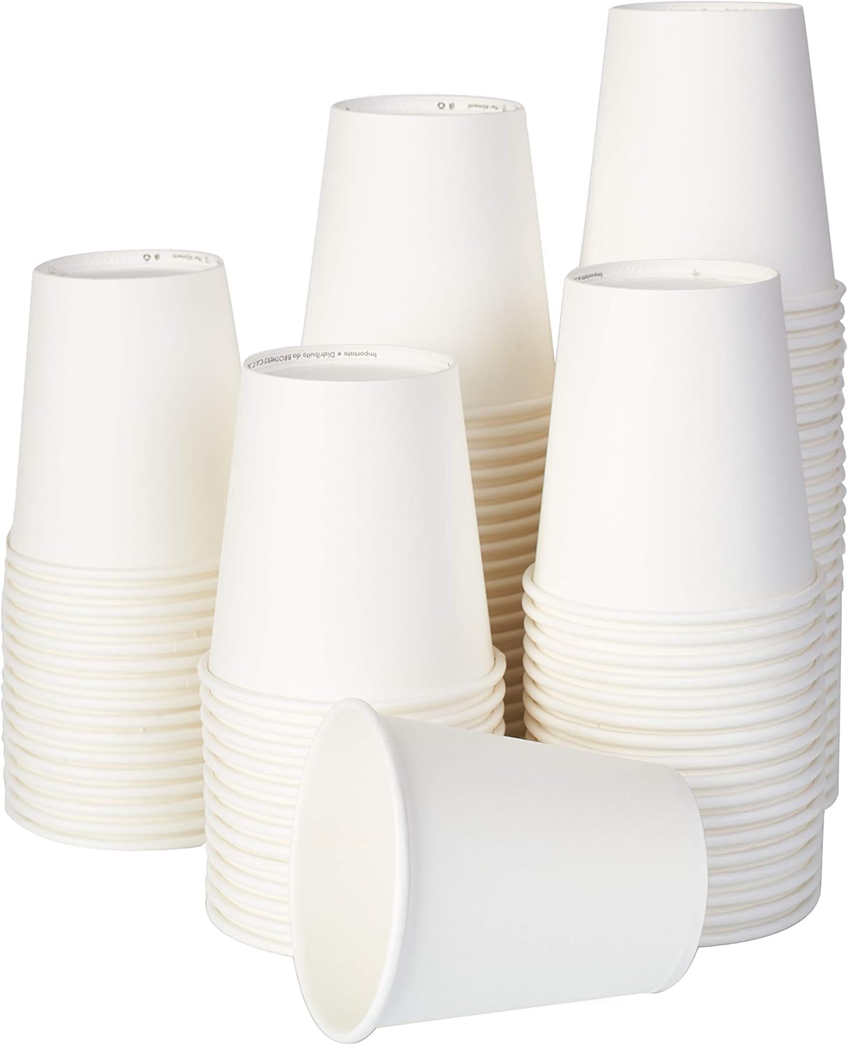 200 ml Vasos de papel orgánico Vaso desechable Vaso compostable biodegradable (100)