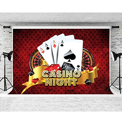 Fondo Fotográfico FHZON 10x7ft Casino Night Party miniatura 5
