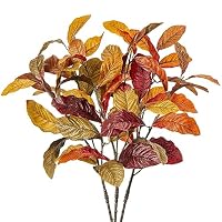 Amazon.de: 3 Stck Knstliche Dekozweige Herbst, Knstliche Pflanzen  Ahornbltter, Zweige Herbstlaub Kunstpflanzen Ahornbltter fr Herbst Deko  Thanksgiving Halloween Erntedankfest Kche Dekor Tischdeko #1