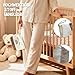 2er Set Mama Kram & Baby Kram Tasche – Geschenk für werdende Mütter/Schwangerschaft & Geburt – Kosmetiktasche Baumwolle – Mama Geschenk zur Babyparty/Babyshower – Praktische Aufbewahrung Beutel