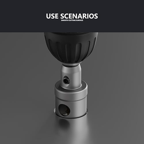 Miniatura 7 de CSOOM Sierra de agujeros TCT, cortador de agujeros, cortador de círculo, aire acondicionado y otras tareas de perforación de agujeros. Esta broca