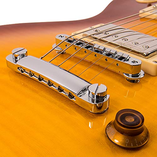 VINTAGE V100 ReIssued Guitare électrique Citron Drop - Les Beatles, Paul McCartney, John Lennon, RIngo Starr, George Harrison VINTAGE V100 ReIssued Guitare électrique Citron Drop – Image 4