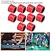 oceanside Billiard Cue Tip Grinder, 10 Pcs Snooker Billiard Pool Cue Tips Shaper Double Sided Polisher Burnisher Trimmers