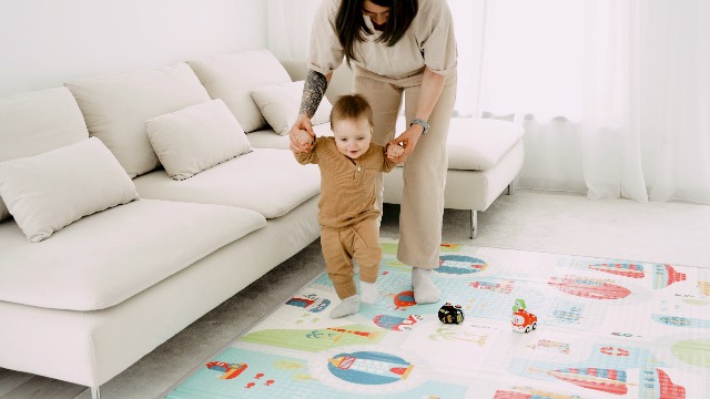 Sweety Fox - Tapis de Jeu pour Enfant Bebe 150x180x1cm Tapis de Sol XXL en Mousse Epais