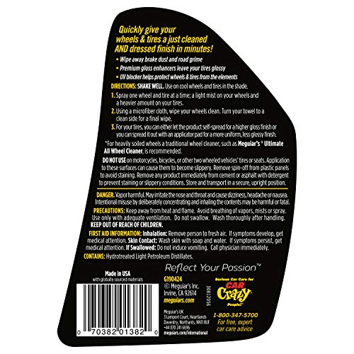Meguiar's G190424 Ultimate Waterloze Wiel & Band Dressing, 24oz - Image 8