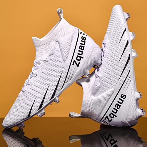 Zquaus Mens Soccer Athletic Shoes Football Shoes Professional Spikes Breathable For Outdoor Sports Running/Competition Cd202301-M2-41 #TOP6