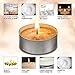 OHR CANDLES Tealight Candles - 200 Pack Bulk Tea Lights Candles - White Tealights Unscented - 4 Hour Burn Time