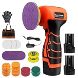 Cordless Sander, 3' Palm Sander with 2Pcs 16.8V 3.0Ah Batteries, 3500RPM Mini...
