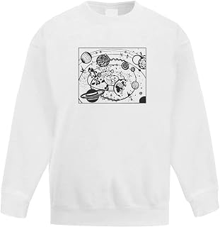 Azeeda 'Space Scene' Kid's Sweatshirt/Jumper (14-15 Years) (KW00011964)